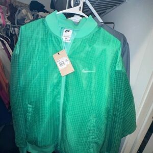 Nike Teal Green Grid Track Jacket